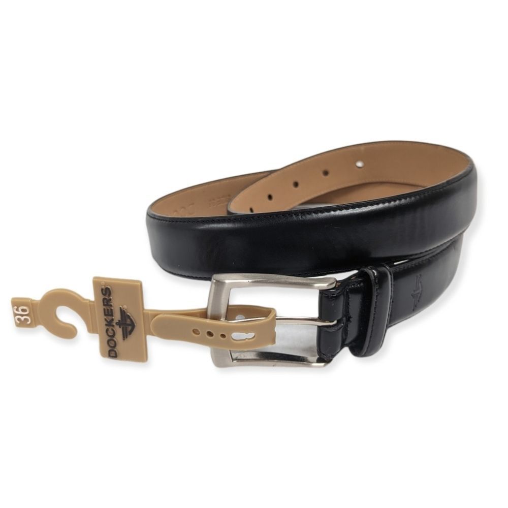 Dockers Women's Black Leather Belt SZ 36